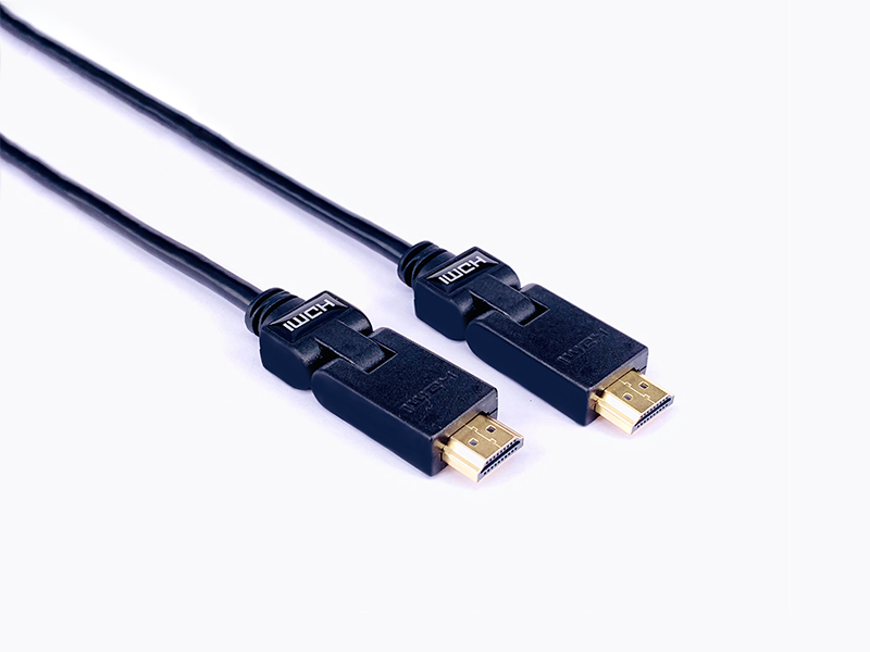 180° HDMI Plug to 180° HDMI Plug Cable