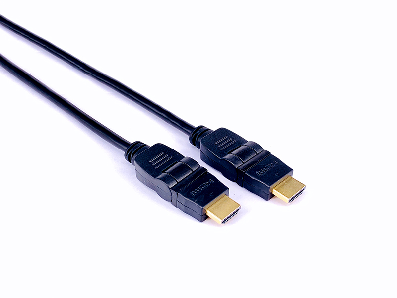 360° HDMI Plug to 360° HDMI Plug Cable