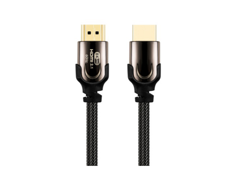 HDMI 2.1 Cable Metal Plug With Braid 2
